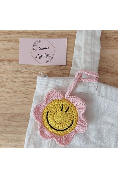 AFRALYAHOME Amigurumi Figured Bag Accessory, Multi-Purpose Knitted Accessory, Knitted Keychain, Knitted Auto Mirror Ornament