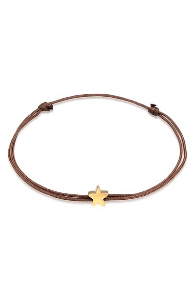 ELLI 925 Silber Astro Textilband - Armband Stern