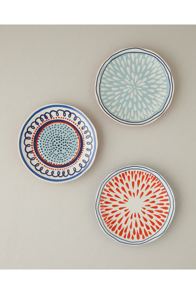 English Home Coachella Splash Stoneware Pasta Tabağı Mavi