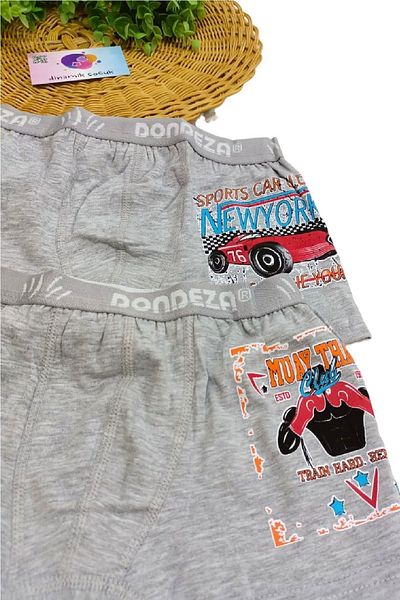 dinamik çocuk Boy's 95% Cotton Printed 2-Piece Boxer