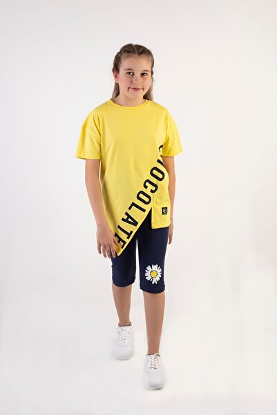 Harika KIDS Girl's Printed Capri 10-13 Years Old Top and Bottom Set