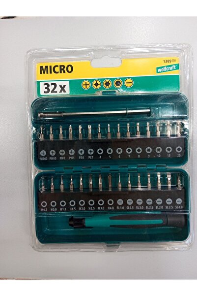 Wolfcraft 32 Parça Micro Vidalama Uç Seti