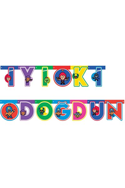 BalonEvi Brawl Stars İyiki Doğdun Set 2,00M