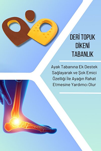 Lord Mountain Heel Relief Deri Topuk Dikeni Tabanlık,Topuk Yumuşatıcı İç Taban,Gizli Topuk Dikeni Tabanlık Kiremit