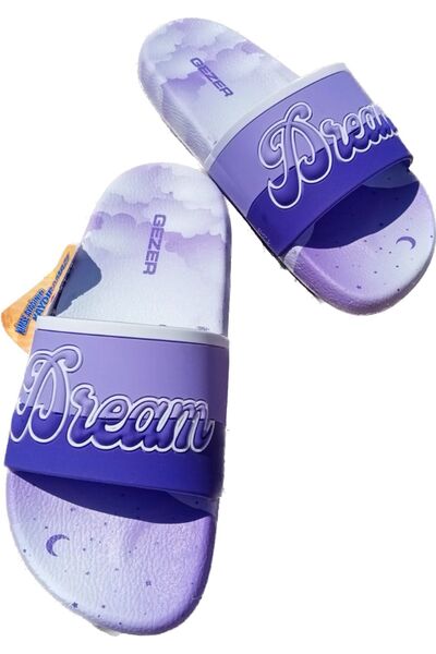 GEZER kadın renkli kaydırmaz taban plaj havuz deniZ terlik