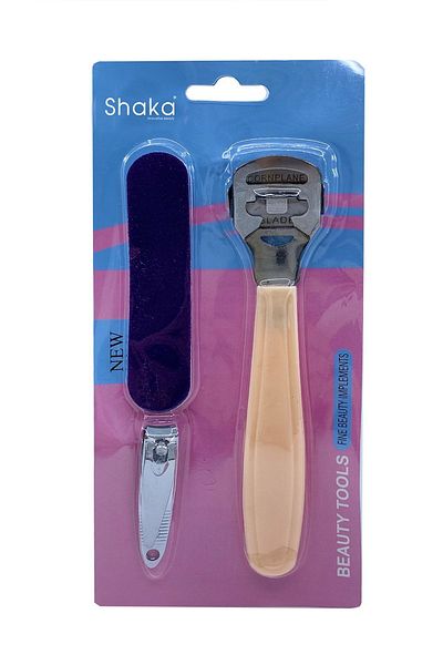 SHAKA Set of 3 Nail Care Manicure Pedicure Yrc-099