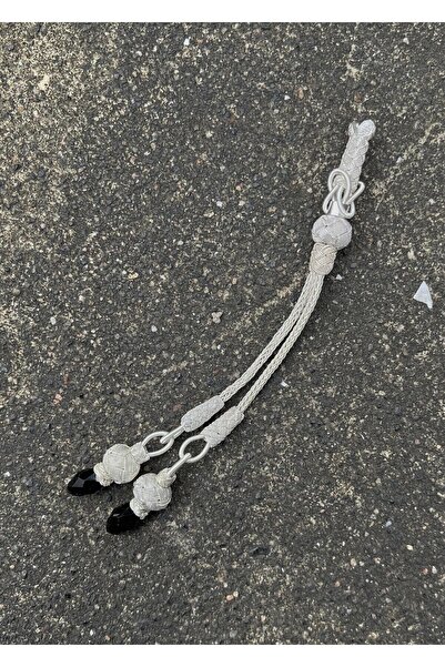 KAZZAZE Pompon dublu rozariu Kazaziye din argint cu piatră de cristal