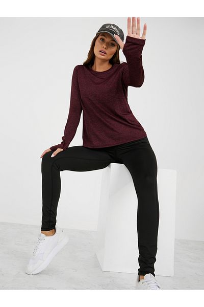 Styli Pack of 3 - Melange Open Twist Back Top, Racerback Sports Bra & Leggings