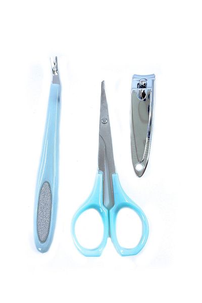 SHAKA 3-Piece Scissors File Nail Clipper Manicure Pedicure Set (rb-093)