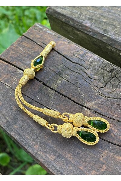 KAZZAZE Cerceve argintie Kazaziye cu piatră de cristal zircon, două ciucuri a...