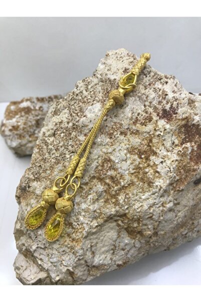 KAZZAZE Ciucuri de piatră de cristal galben aurit