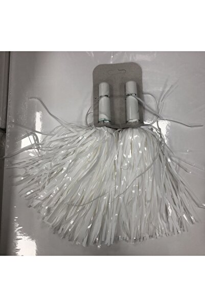 Muka Ponpon Amigo Gösteri Okul Ponpon Renkli 2'li Parlak Metalik Renk Saplı Süs