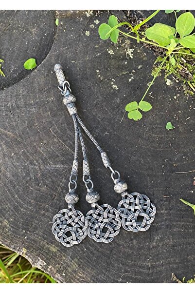 KAZZAZE Rozariu din argint cu nod de dragoste cu triplu oxid