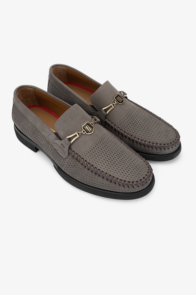 Valmenti Ester Men's Sand Nubuck Genuine Leather Loafers