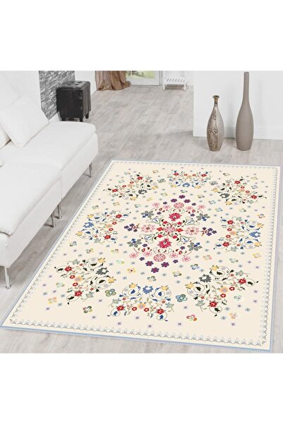 Eliana Home Dijital Baskı Yıkanabilir Kaymaz Taban Salon Halısı Ve Yolluk LNA...