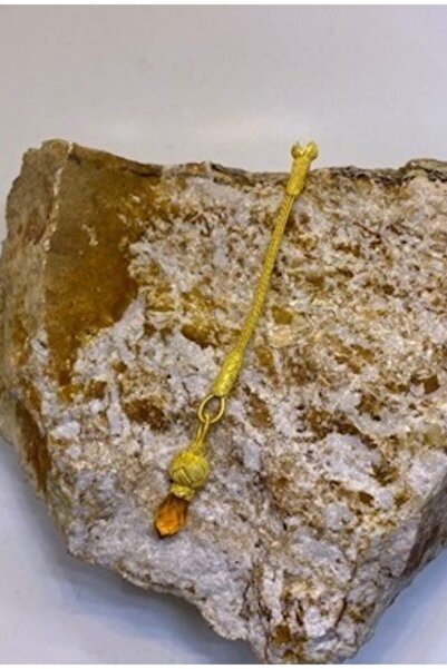 KAZZAZE Ciupercă scurtă de culoare aurie cu zirconiu muștar