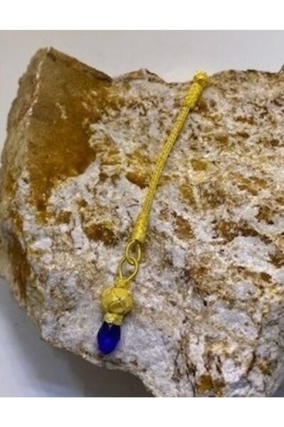 KAZZAZE Pietre prețioase de zirconiu albastru Culoare aurie ciucuri scurt