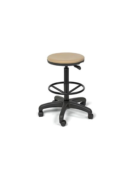 Dopa Amortisörlü Yüksek Hekim Taburesi Tekerlekli