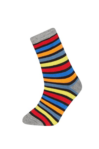 DeFacto Boy's Winter Cotton Socks Set of 2 - A6675a8ns