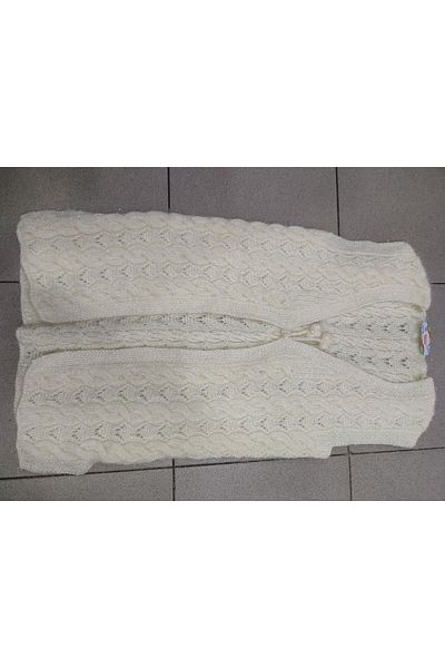 Ebrar Çeyiz Ecru Color Glitter Special Machine Knitted Vest Models