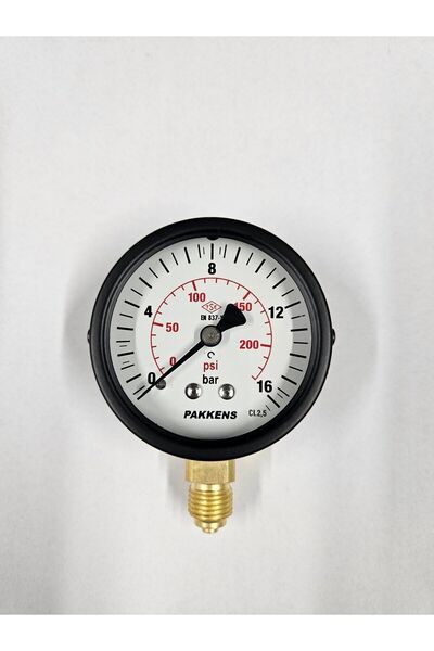 Pakkens ÇAP 63 ALTTAN 16 BAR KURU MANOMETRE - PAKKENS