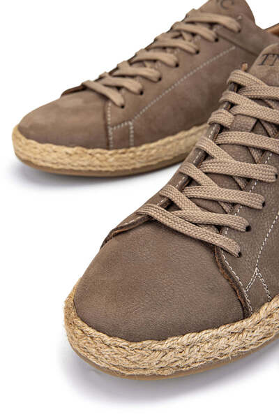 Tamer Tanca Erkek Hakiki Deri Vizon Nubuk Casual Ayakkabı