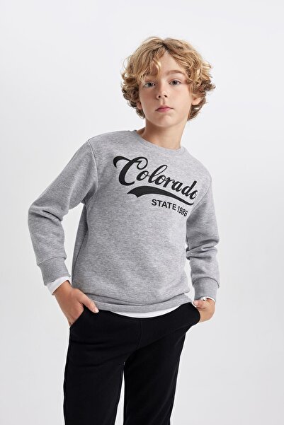 DeFacto Nyomtatott pulóver és tréningruha szett fiúknak - B3576a823wn