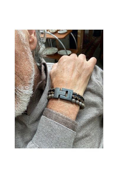 Josh herren Armband Braun 24995-BRA-VB/MATBRWN/L