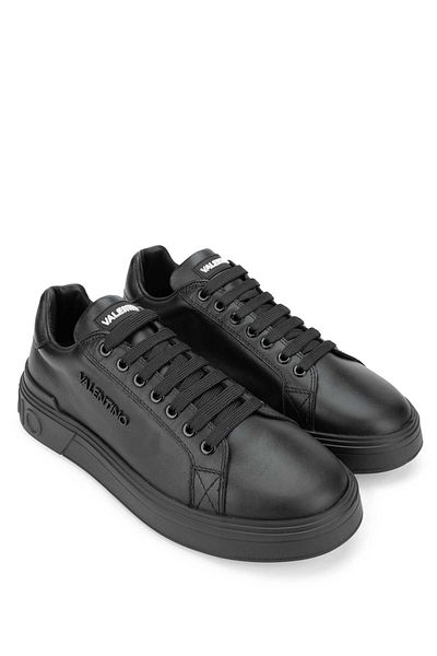 Mario Valentino Genuine Leather Men's Black Sneakers - Sports Shoes