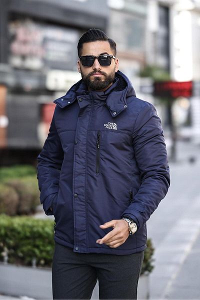DOXGER Ανδρικό Παλτό Personality - Γούνινο Εσωτερικό, Κινητή Κουκούλα