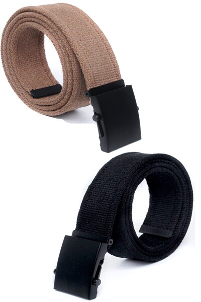 Pino44 قطعتان من حزام العمود الأسود للجنسين - Mom Jean وحزام السراويل القصيرة