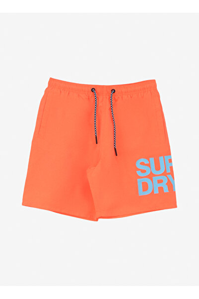 SUPERDRY Turuncu Erkek Şort Mayo M3010228APY7_SPORTSWEAR LOGO 17 SW