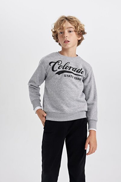 DeFacto Nyomtatott pulóver és tréningruha szett fiúknak - B3576a823wn