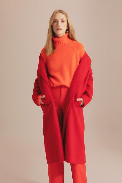DeFacto Turtleneck Oversize Knitwear Tunic - Long Sleeve X7700az22wn