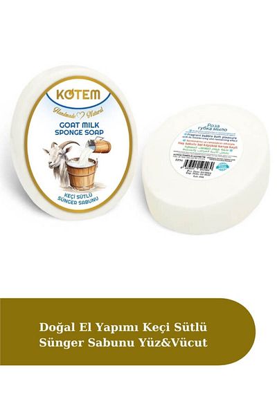 paksa Natural Goat Milk Peeling - Sponge Shower Soap 125 Gr