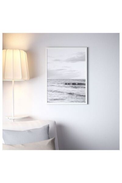 IKEA Fıskbo 50x70 Cm Beyaz Çerçeve Fotoğraf Resim Çerçevesi