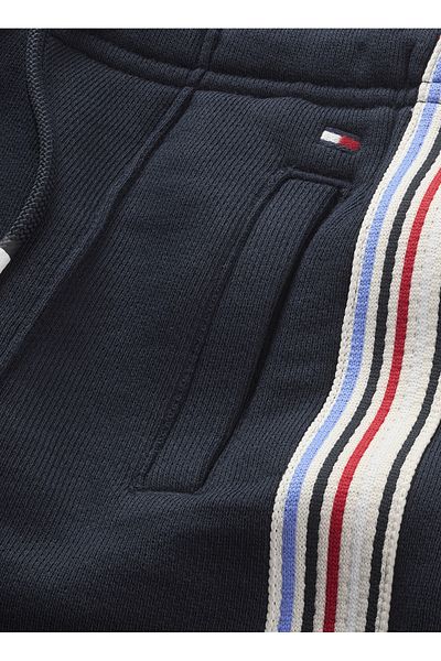 Tommy Hilfiger Lastikli Bel Normal Lacivert Erkek Şort HILFGER TRACK SWEATSHORTS