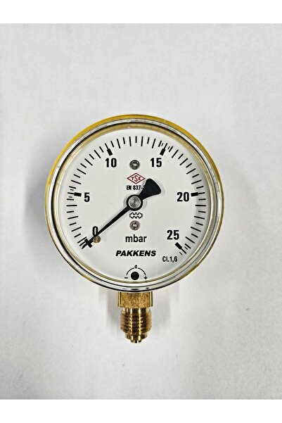 Pakkens ÇAP 63 ALTTAN 25 MBAR DİYAFRAMLI MANOMETRE - PAKKENS