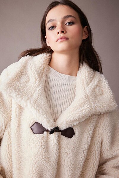 DeFacto Tepelně izolovaný plyšový kabát Regular Fit A9095Ax23Wn