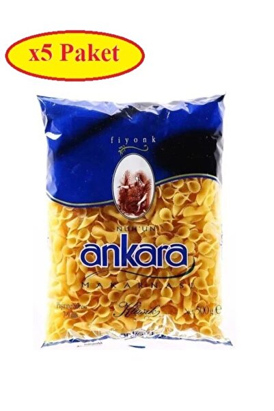 Nuh'un Ankara 5 Paket Fiyonk Makarna 500 Gram