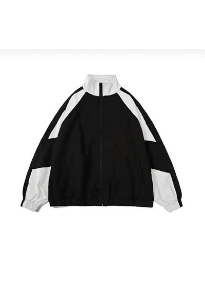 DENİKK Y2k Baggy Parachute Unisex College Jacket