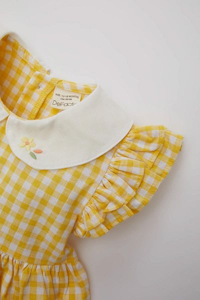 DeFacto Baby Girl Poplin Sleeveless Dress - Checkered C4536a524sm