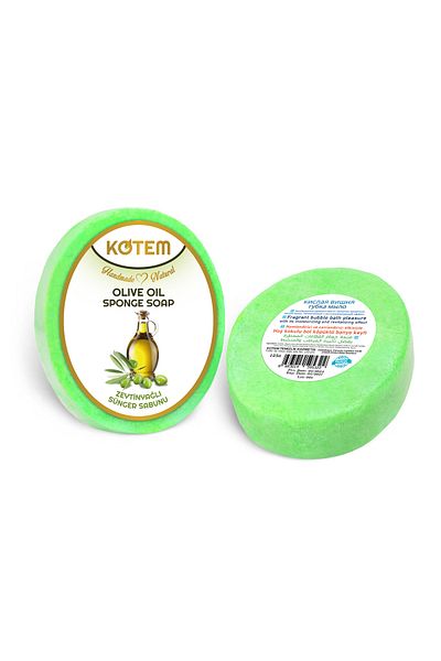 paksa 125 Gr Skincare Natural Olive Oil Moisturizing Shower Soap - Handmade with Sponge