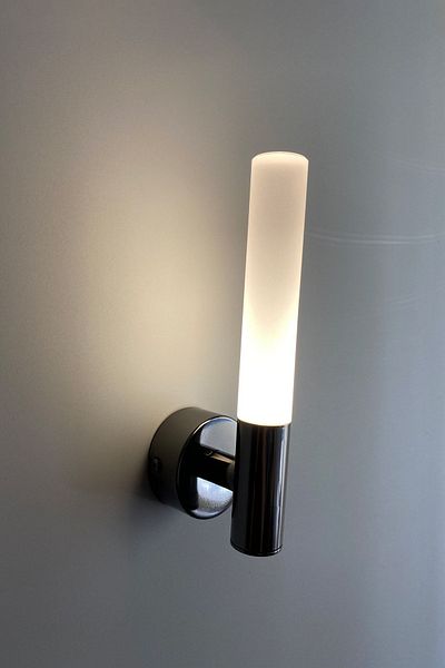 Fivorno Aydınlatma Blur Model Single Platinum Color Coated LED Sconce