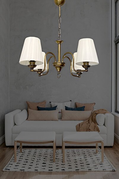 Fivorno Aydınlatma Basic Avangard Model 4 Kollu Eskitme Sarkıt Avize