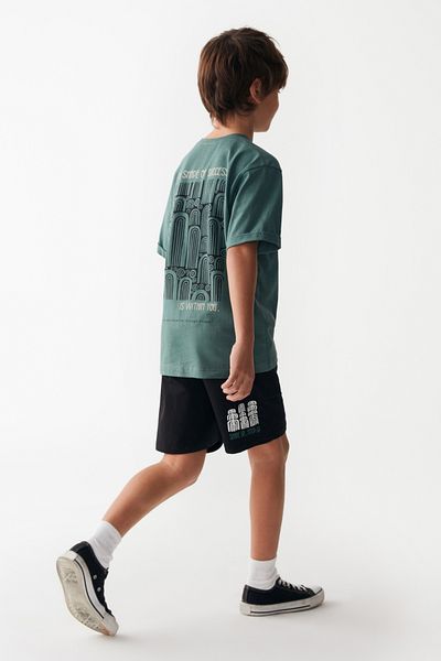 nk kids Pantaloni scurți negri Aegean pentru băiat - NK KIDS BCD 66308