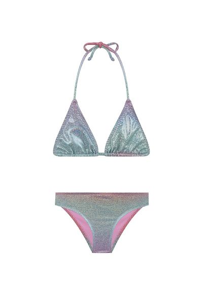 AQUELLA Bright Colored Girl's Triangle Bikini Set