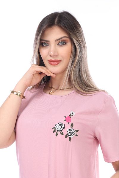 mervemoda Καλοκαιρινό Γυναικείο Φόρεμα - Κοντό μανίκι, Υφαντό