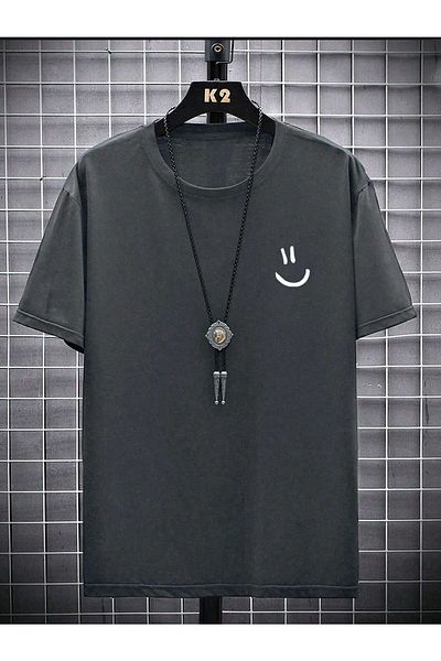 PALPİTO Ανδρικό μπλουζάκι Emoji Smoked Oversize