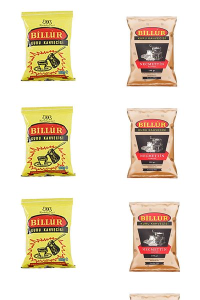 Billur Turkish Coffee and Dibek Necmettin Coffee Set of 3 - 100g